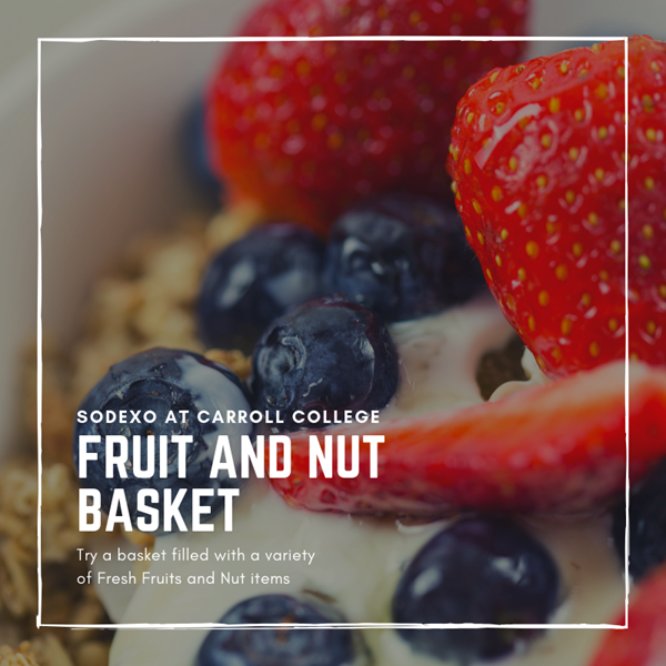 Fruit and Nut Basket Berries and Yogurt